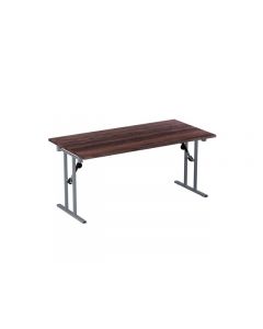 Fällbord 1600x800x730x25 valnöt/silver