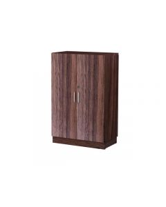 3xA4 hylla med dörrar valnöt