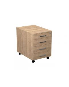 Hurts mobil 4 lådig, djup 600 mm sand ek