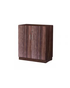 2xA4 hylla med dörrar valnöt