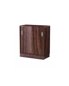 Skjutdörrskåp 2xA4 800 mm valnöt