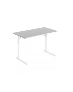 Fällbord 1200x500x715x18 mellangrå/vit