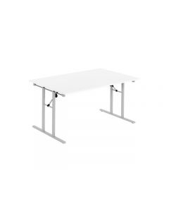 Fällbord 1600x800x730x25 vit/silver