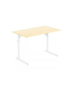 Fällbord 1200x500x715x18 ljus björk/vit