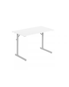 Fällbord 1200x500x715x18 vit/silv