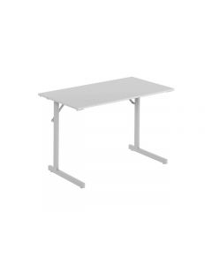 Fällbord 1200x500x715x18 mellangrå/silv