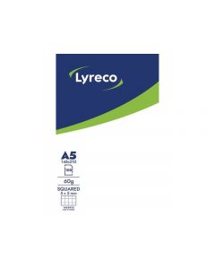 Anteckningsblock LYRECO A5 100bl 60g rut