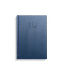 1-årsdagbok konstläder blå - 1099