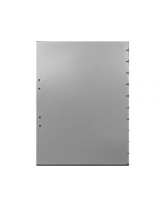 Plastregister A4 PVC 11 flik grå 10/fp