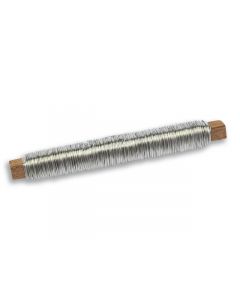 Metalltråd silver 50m/rulle