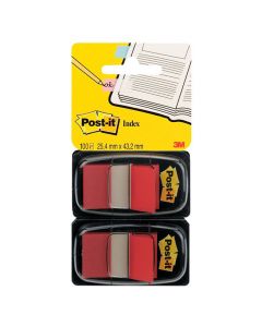 Index POST-IT dubbelpack 2x50 flik, röd