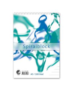 Spiralblock A6 60g 100 blad linjerat