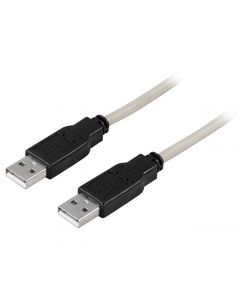 Kabel DELTACO USB 2.0 A-A 3m grå/svart
