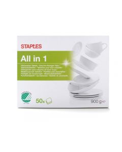 Maskindisk STAPLES All-in-one tabs 50/FP