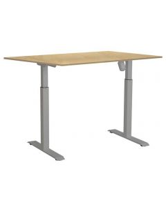 Bord SUN-FLEX I höj/sänk 160x80 grå/björk