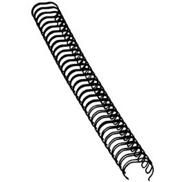 Wirespiraler 34-öglor 10mm svart 100/FP