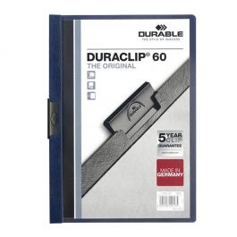 Klämmapp Duraclip 2209 A4 6mm m.blå