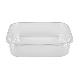Plastform klar rektangulär 350ml 60/FP