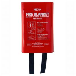 Brandfilt NEXA 120x120 cm i box röd