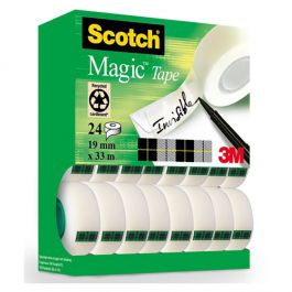 Scotch® Magic™ Transparent tejp, storpack, 24 rullar 19 mm × 33 m