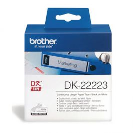 Etikett BROTHER DK22223 50mmx30,48m vit