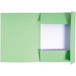 Kartongmapp EXACOMPTA 3-klaff A4 grön