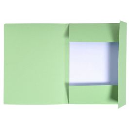 Kartongmapp EXACOMPTA 3-kl Folio A4 grön
