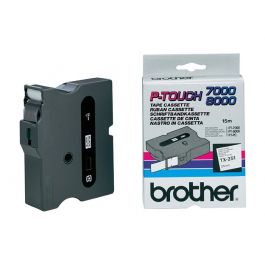 Tape BROTHER TX251 24mm svart på vit