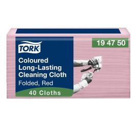 Rengöringsduk TORK Pre W8 röd  40/FP