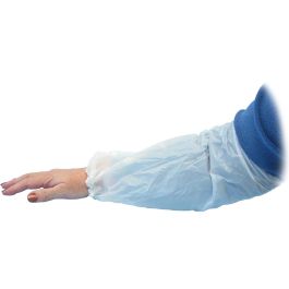 Ärmskydd i LDPE med resår 40cm vit 100/fp