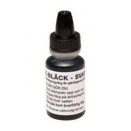 Stämpelfärg K-Bläck 10 ml svart arkivbeständigt