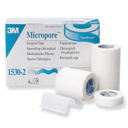 Micropore Vit u hållare 2,5cm x  9,1m 12/FP