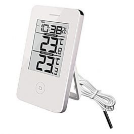 Termometer TF Inne/Ute Digital + Klocka