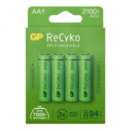 Batteri Laddbar GP ReCyko 2100 AA 4/FP