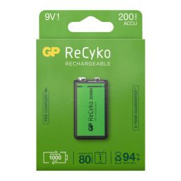 Batteri Laddbar GP ReCyko 9V