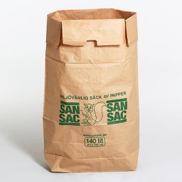Matavfallspåse SANSAC Papp 140 liter 20/FP