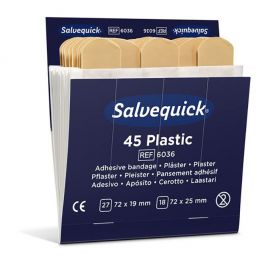Plåster SALVEQUICK refill plast 45/FP