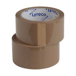 Packtejp LYRECO PP 50mm x 100m brun 6/FP