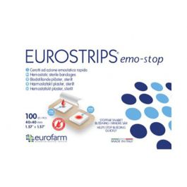 Eurostrips EMO-STOP 40x40mm Steril 100/FP