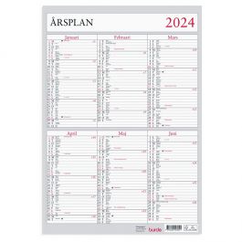 Väggkalender Årsplan - 5030