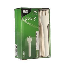 Kombigaffel PURE papper 127mm 100/fp