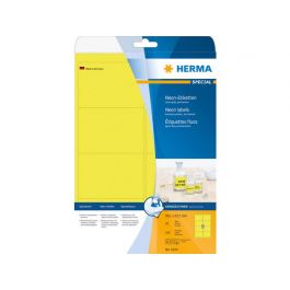 Etikett HERMA Neon gul 99,1x67,7mm 160/FP