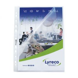Plastficka LYRECO A4 0,08 präglad 25/FP