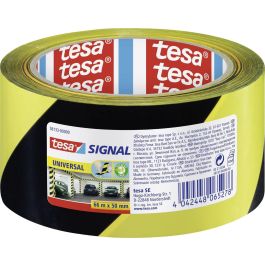 Golvmarkering TESA Signal 50mm x 66m svart/gul