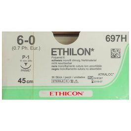 Sutur Ethilon 6-0P-1 nål 45cm tråd 36/FP