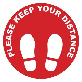 Golvdekal 'KEEP YOUR DISTANCE' 10/FP