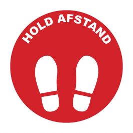 Golvmarkering 'HOLD AFSTAND' 10/FP