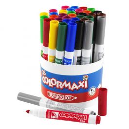Fiberpenna Colormaxi 3x12 färger