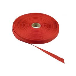 Bomullsband 50m x 13mm röd