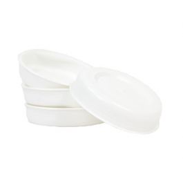 Plastlock till papptub 80mm vita 60/fp